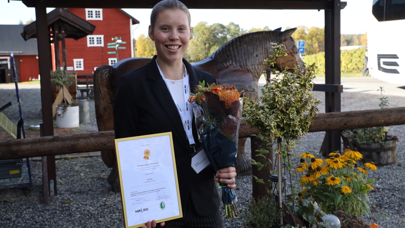 Ida Edin, vinnare Ragn-Sells studentcase